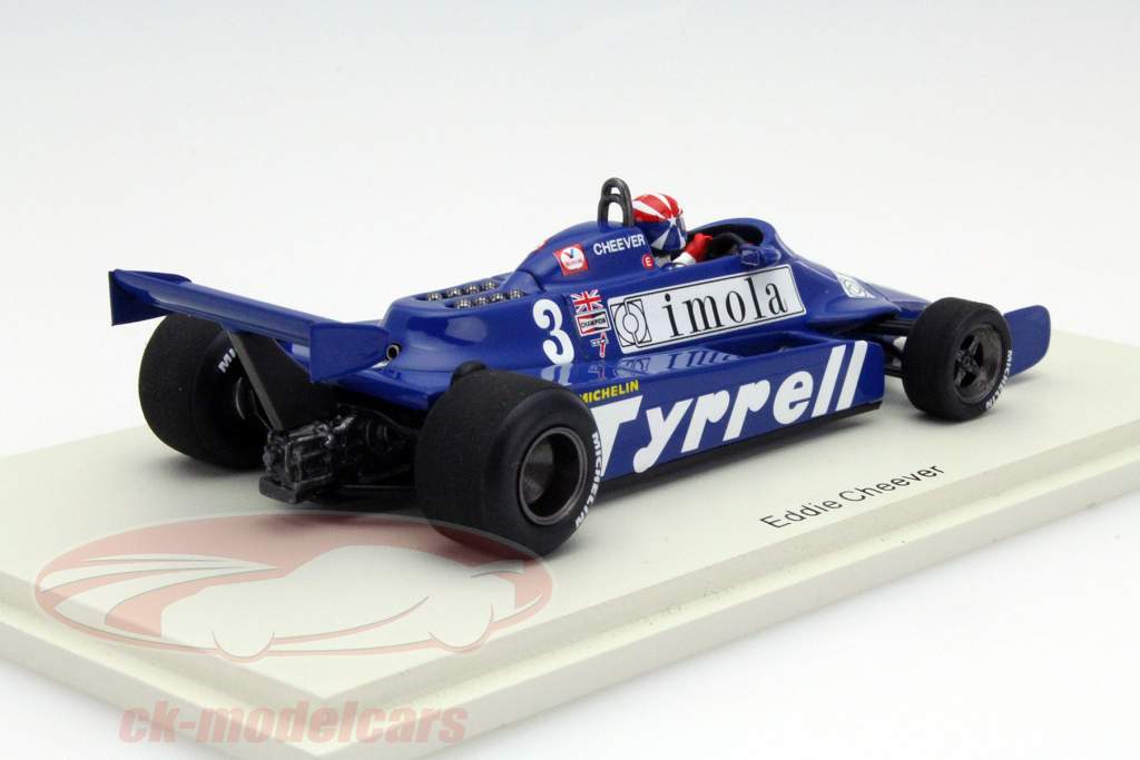 Eddie Cheever Tyrrell 010 #3 Monaco GP Formula 1 1981 1:43 Spark