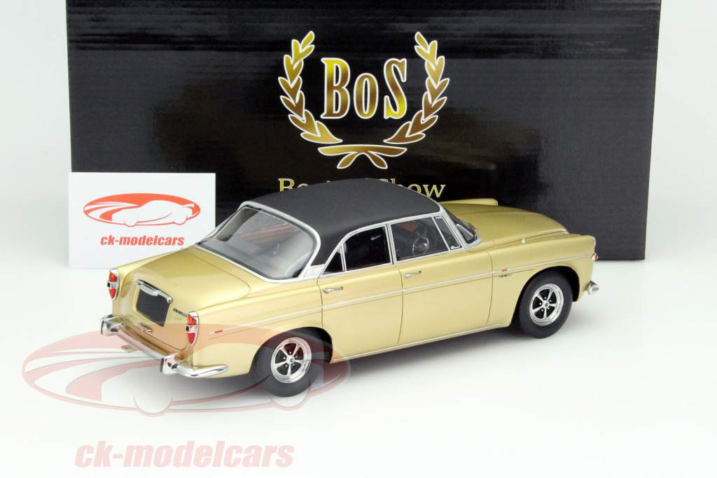Rover P5B Coupe År 1971 guld / sort 1:18 BoS-Models