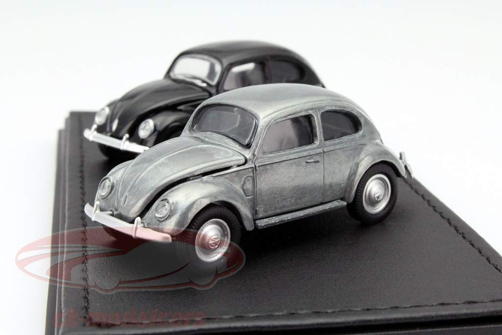 2-车组套装~ 大众甲壳虫 1938-53年 黑/灰色 1:64 绿光 Greenlight