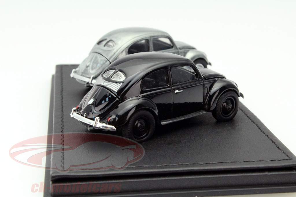 2-车组套装~ 大众甲壳虫 1938-53年 黑/灰色 1:64 绿光 Greenlight