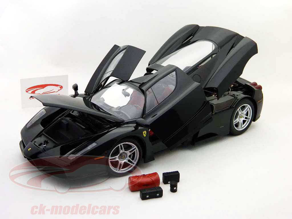自動車 Ferrari Enzo Matte Black Kyosho KYOSHO 1/43 Ferrari ENZO Black With Detailed Engine #05001bk