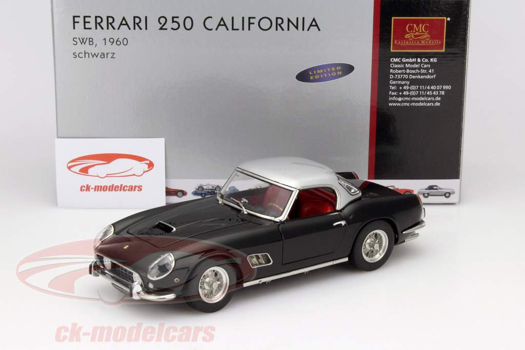 フェラーリ　カリフォルニア　スパイダー　1/18スケール　モデルカー　ギミック付 CMC 1:18 フェラーリ250 GTカリフォルニアスパイダーSWB 1960