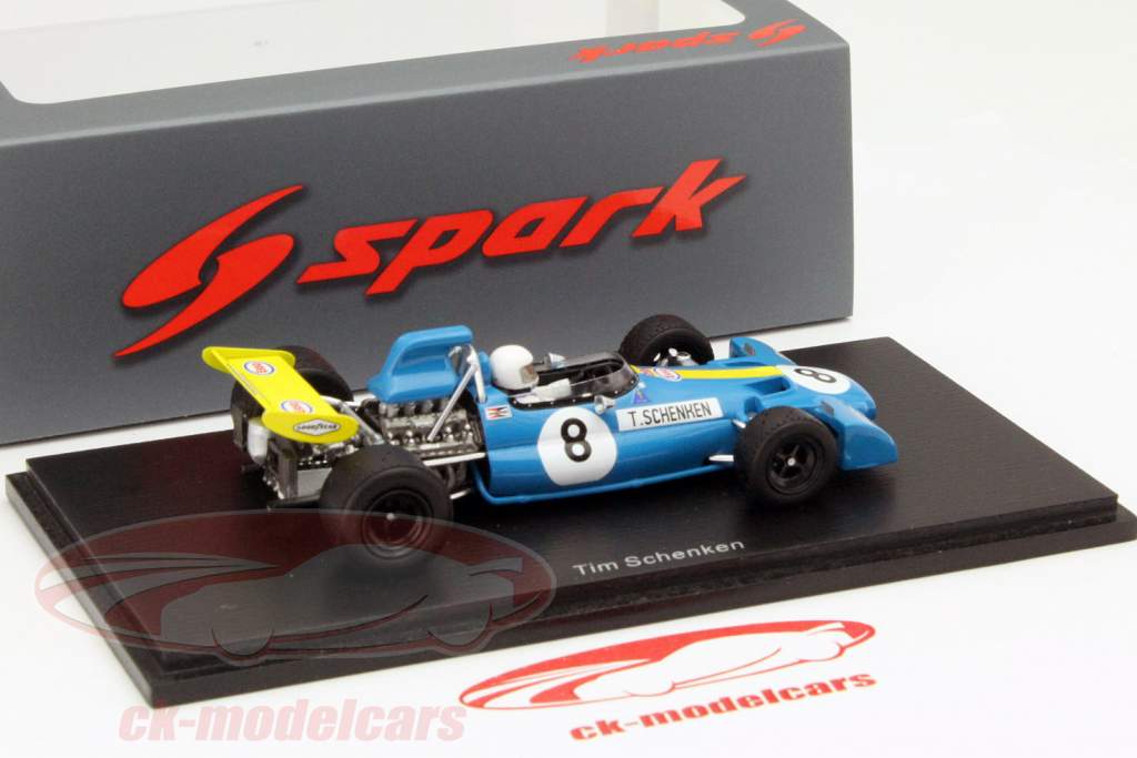 Tim Schenken Brabham BT33 #8 3e Autrichien GP Formule 1 1971 1:43 Spark