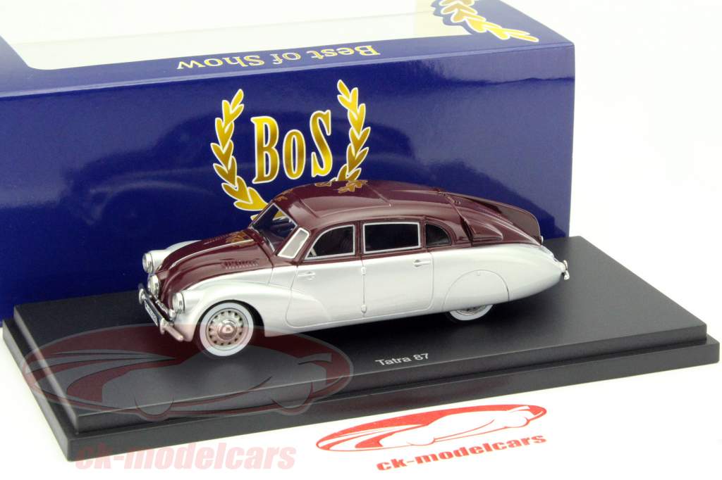 Tatra 87 silber / dunkelrot 1:43 BoS-Models