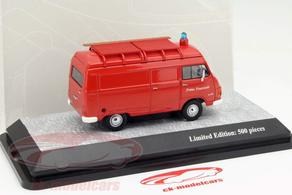 哈诺玛格(Hanomag) F25 消防部门 厢式货车 红色 1:43 PremiumClassiXXs