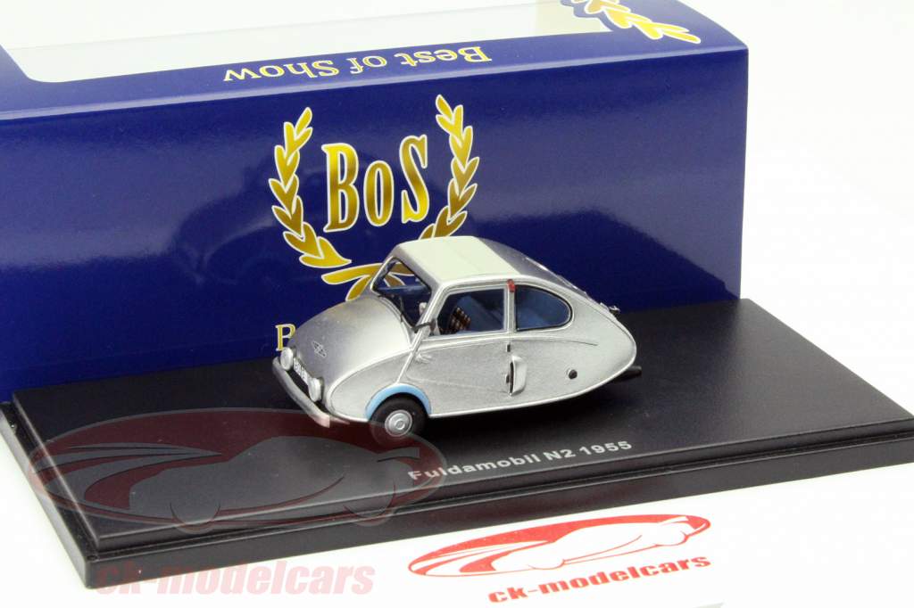 Fuldamobil N2 Ano 1955 prata 1:43 BoS-Models