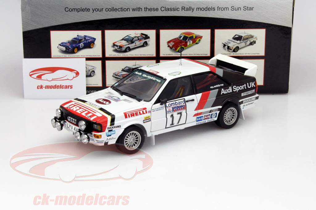 The Birthday QUATTRO×QUATTRO Tour ’18 Sun Star Models 1:18 Audi Quattro Coupe Bj. 1981 white 4155