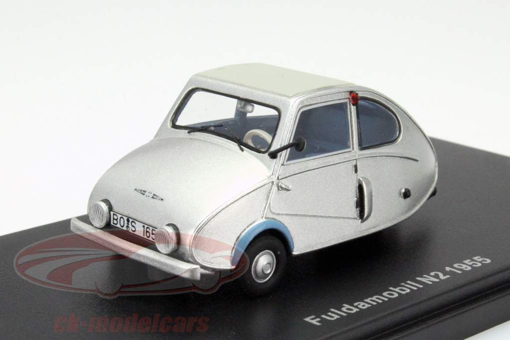 Fuldamobil N2 Año 1955 plata 1:43 BoS-Models