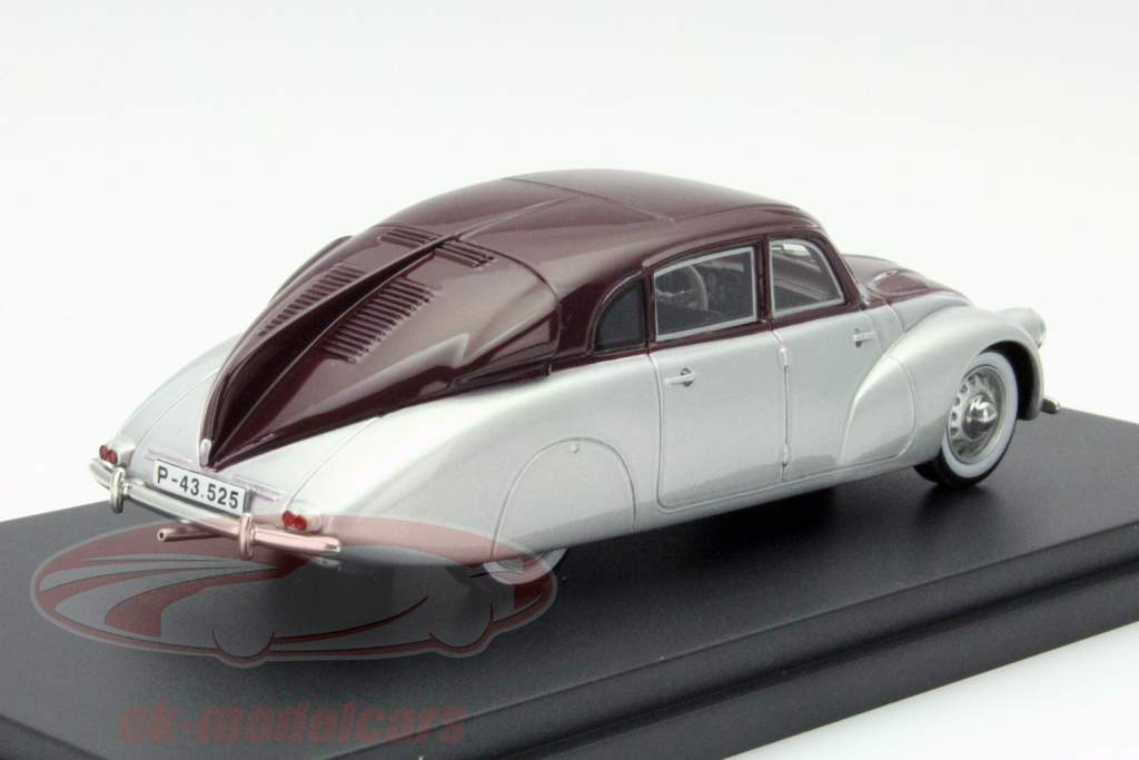 Tatra 87 zilver / donker rood 1:43 BoS-Models