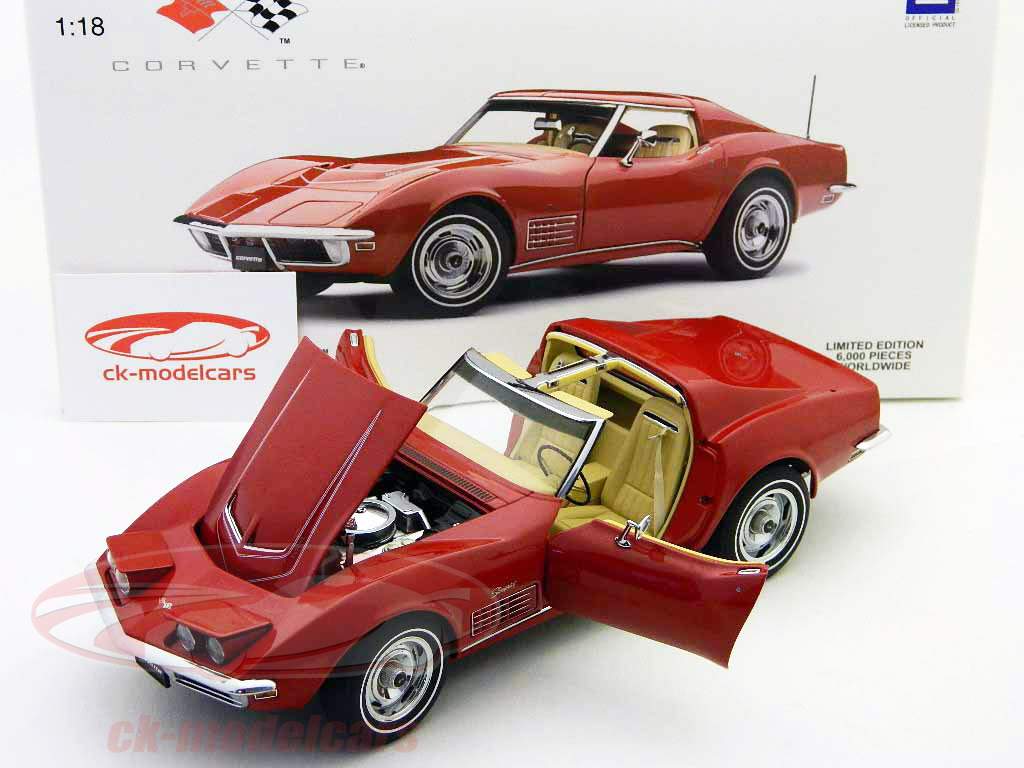 1970年雪佛兰Corvette蒙扎红1:18 AUTOA​​RT