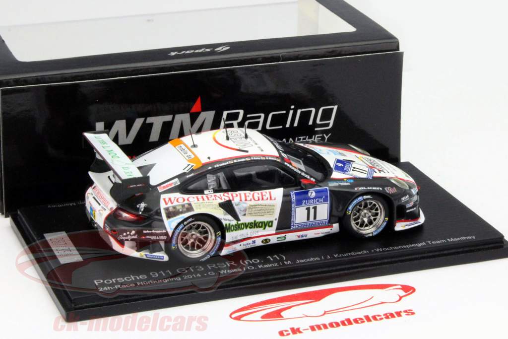 Porsche 911 GT3 RSR #11 24h Nürburgring 2014 Manthey 1:43 Spark