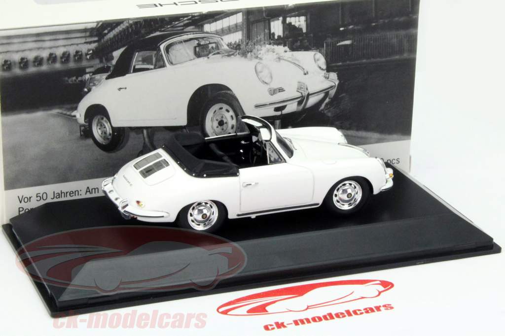 Porsche 356 C Cabriolet Год 1965 белый 1:43 Spark
