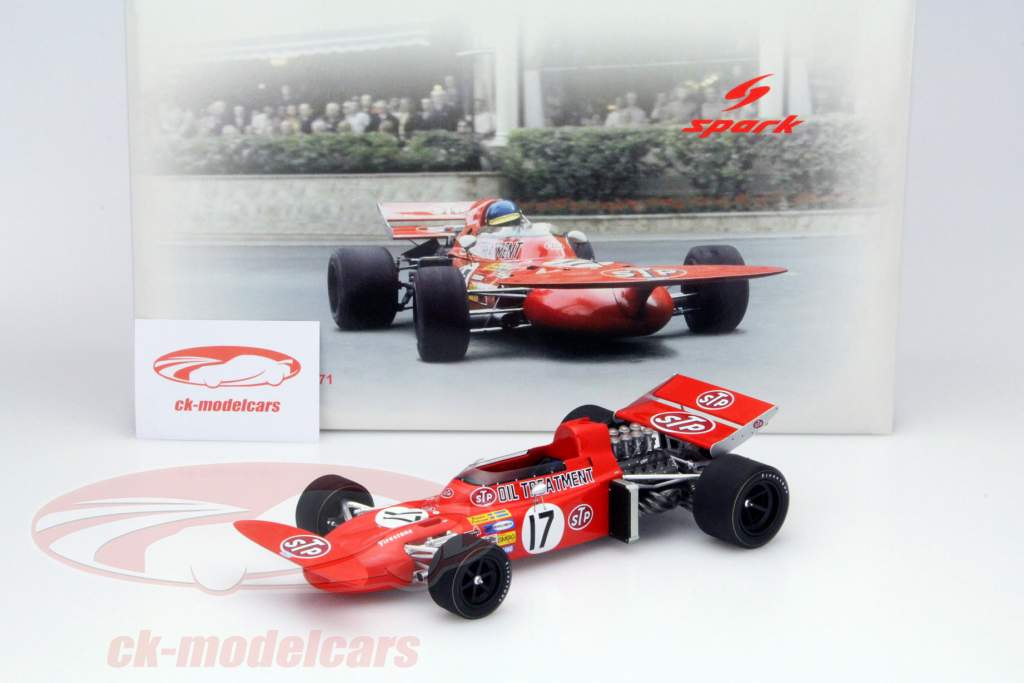 Ronnie Peterson March 711 #17 2nd Monaco GP Formel 1 1971 1:18 Spark