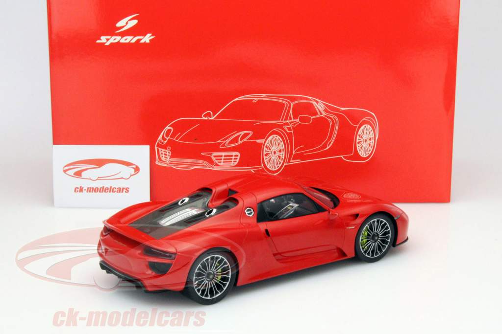 保时捷 918 Spyder 红色 1:18 Spark