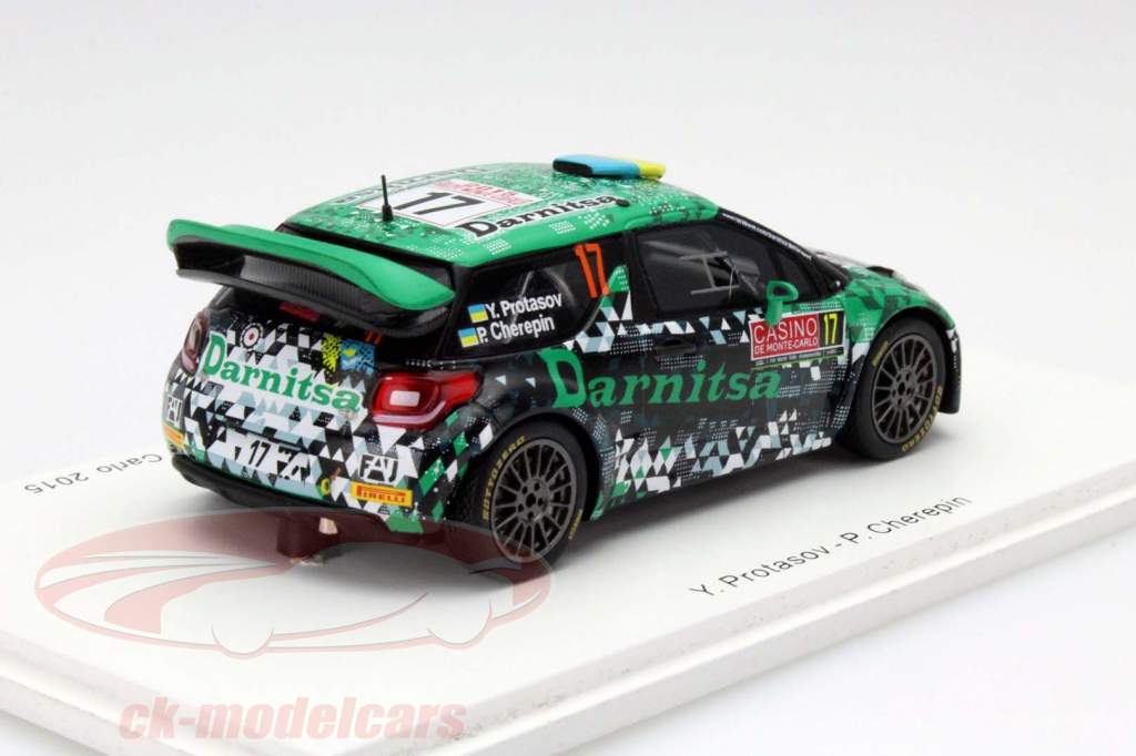 Citroen DS3 WRC #17 Rallye Monte Carlo 2015 D-Max Racing 1:43 Spark