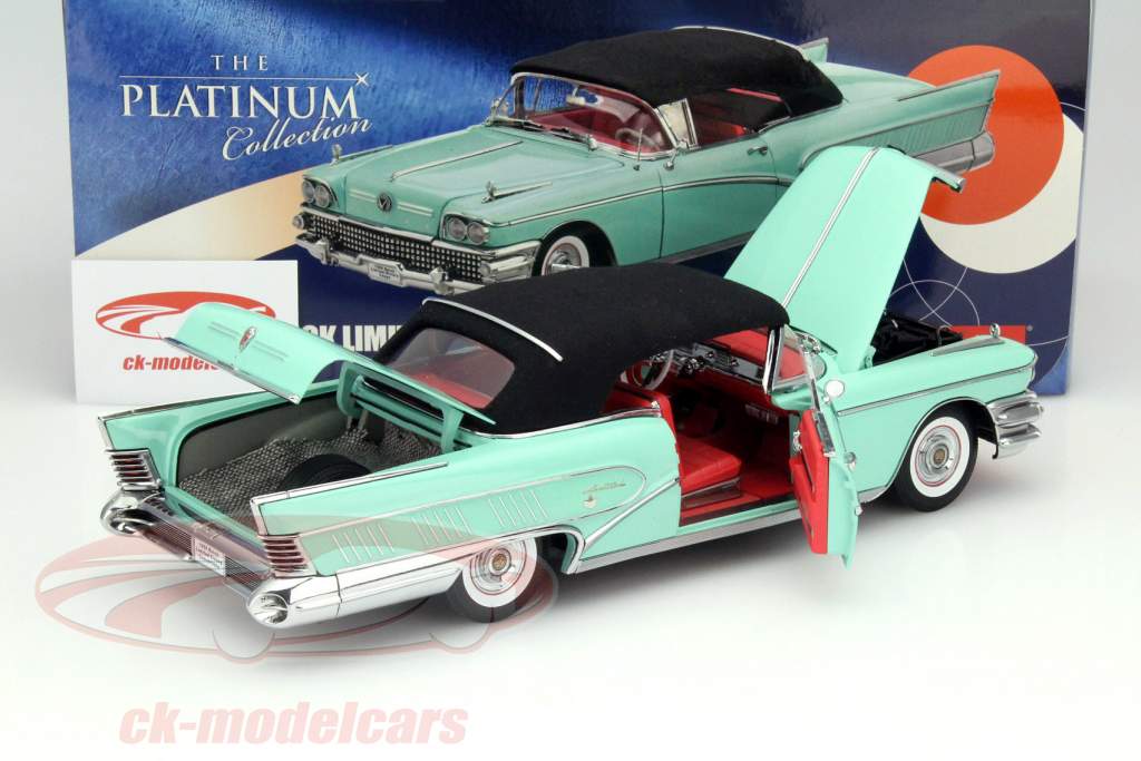 Buick Limited Closed Convertible Baujahr 1958 grün 1:18 SunStar