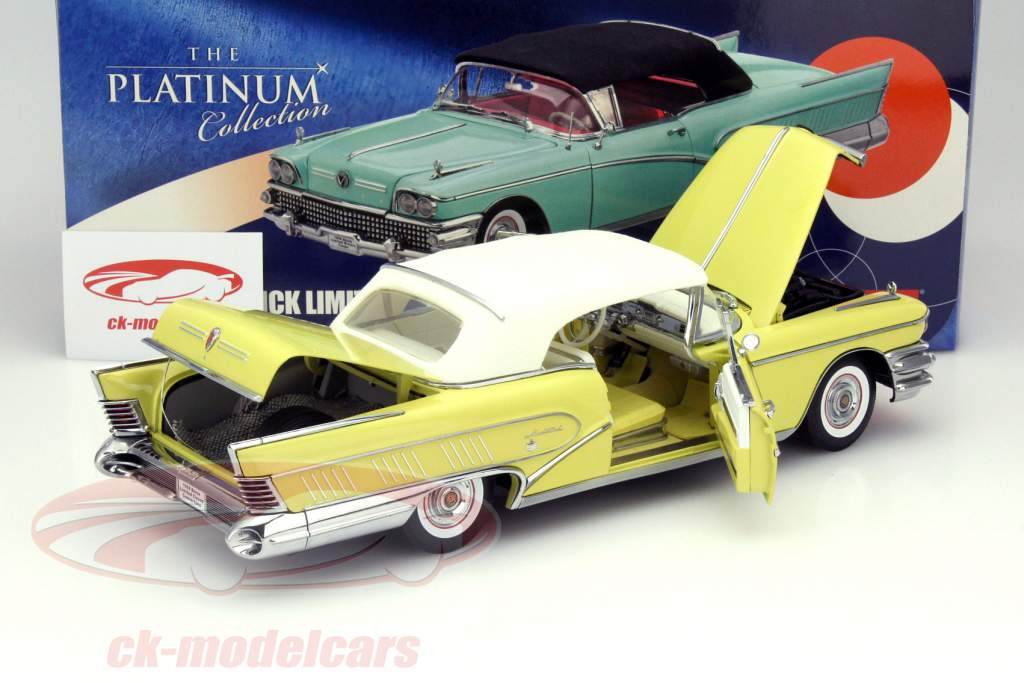 Buick Limited Closed Convertible Baujahr 1958 gelb 1:18 SunStar