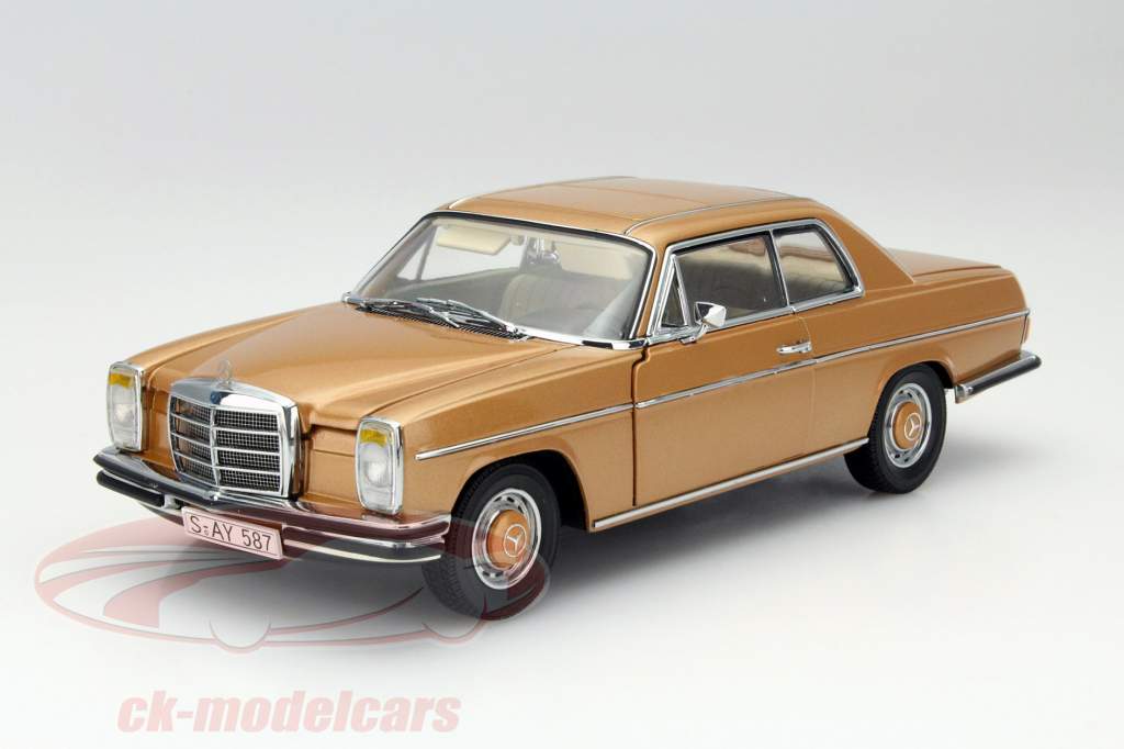 Mercedes-Benz Strich 8 280C Coupe Baujahr 1968 gold 1:18 SunStar