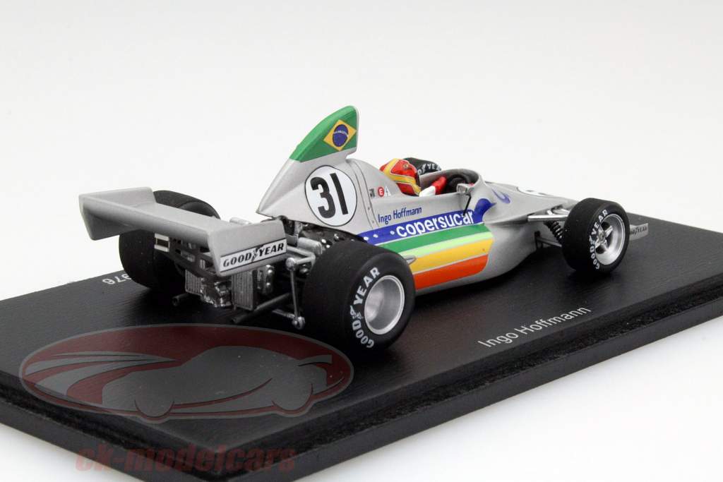 Ingo Hoffmann Copersucar FD 02 #31 Brasile GP Formula 1 1976 1:43 Spark