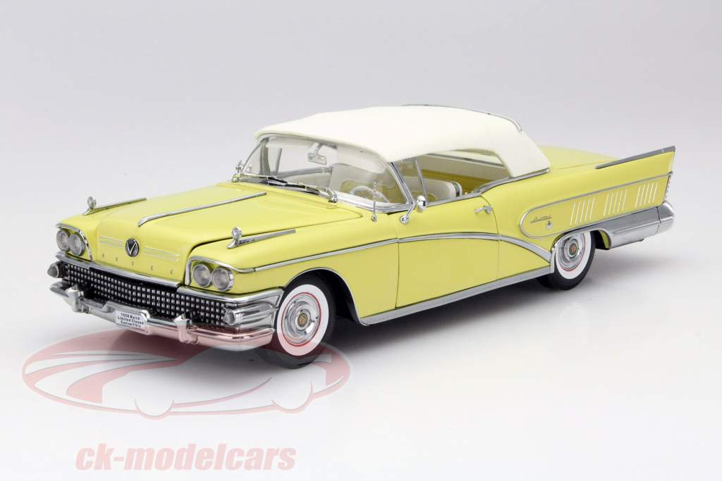 Buick Limited Closed Convertible Baujahr 1958 gelb 1:18 SunStar