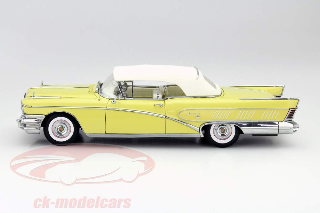 Buick Limited Closed Convertible Baujahr 1958 gelb 1:18 SunStar