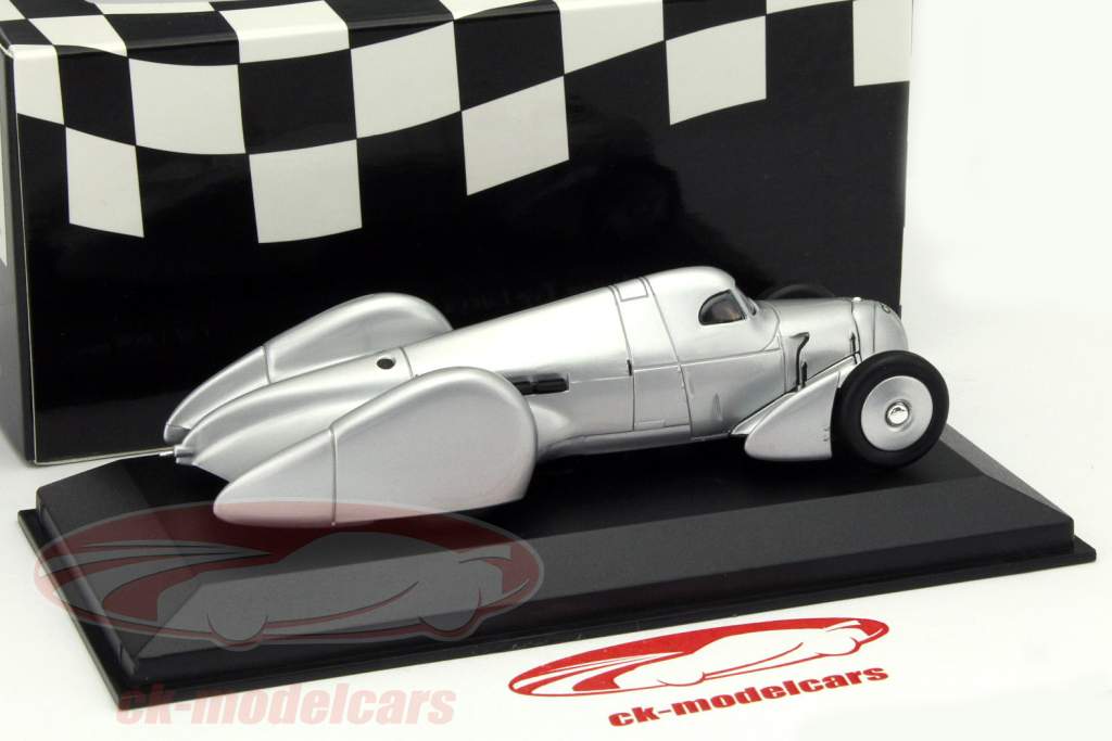 汽车联盟(Auto Union) Typ B Lucca1935年 银色 1:43 迷你切 Minichamps
