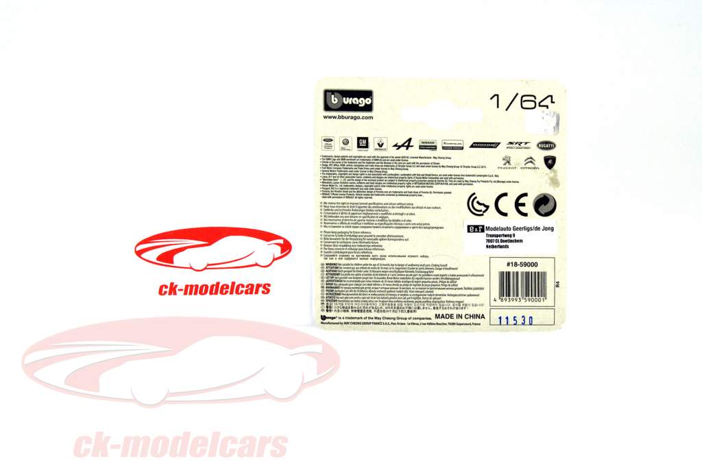 Bugatti Veyron Vitesse orange / noir 1:64 Bburago