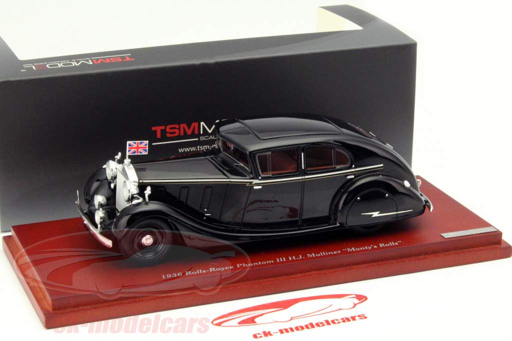 Rolls Royce Phantom 3 General Montgomery Anno 1936 nero 1:43 TrueScale
