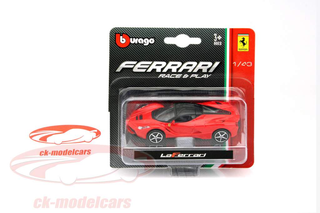 法拉利 LaFerrari 红/黑色 吸塑包装 1:43 比美高 Bburago