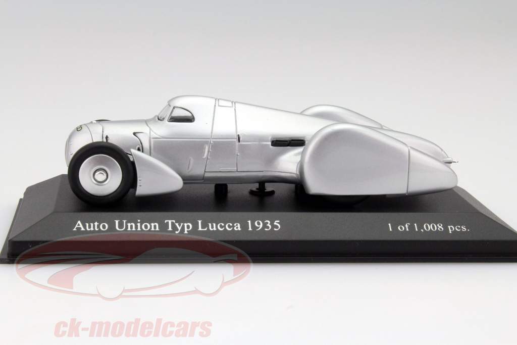Auto Union Typ B Lucca An 1935 argent 1:43 Minichamps