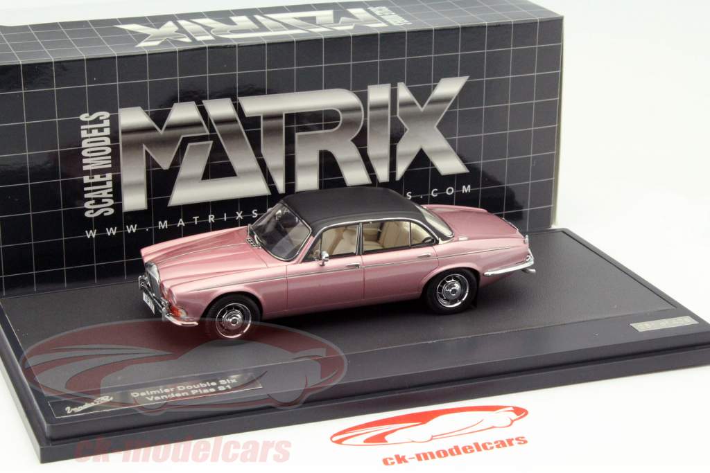 Daimler Double Six Vanden Plas S1 Baujahr 1973 pink metallic 1:43 Matrix