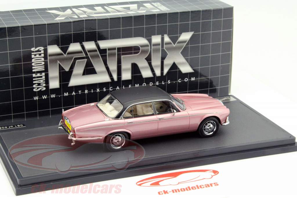 Daimler Double Six Vanden Plas S1 Baujahr 1973 pink metallic 1:43 Matrix