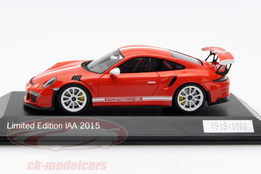Porsche 911 (991) GT3 RS IAA Frankfurt Promo Edition 2015 rot 1:43 Spark