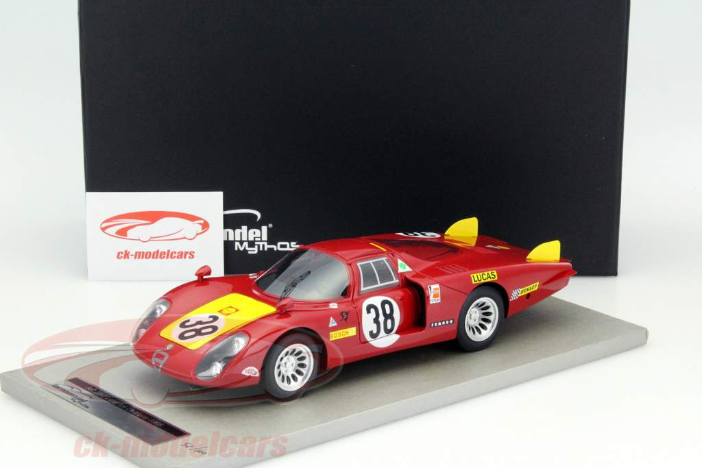 阿尔法·罗密欧33.2 Coda Lunga #38 勒芒24小时耐力赛1968年 1:18 Tecnomodel