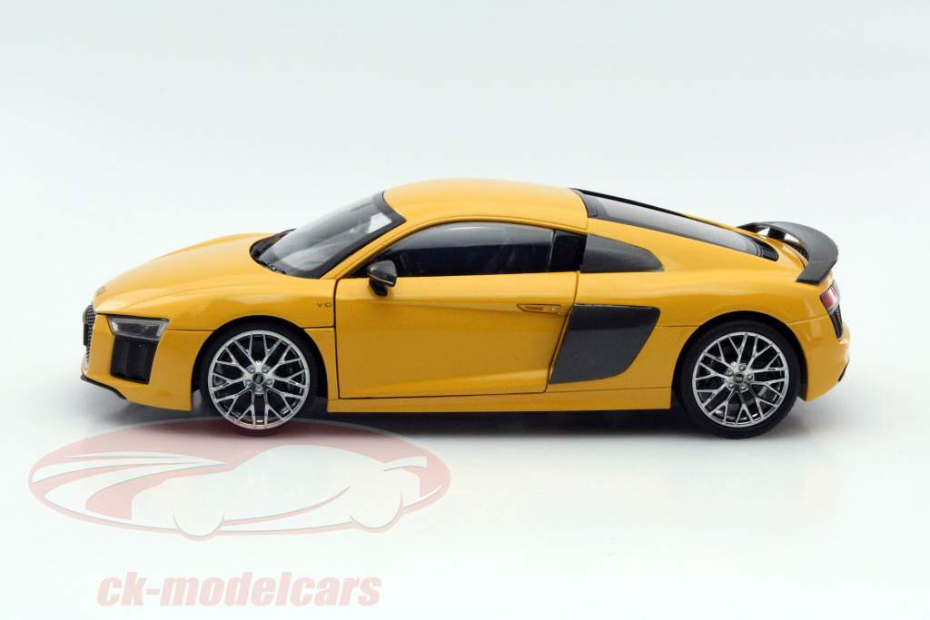 Audi R8 V10 Plus Coupe Baujahr 2015 vegas gelb 1:18 iScale