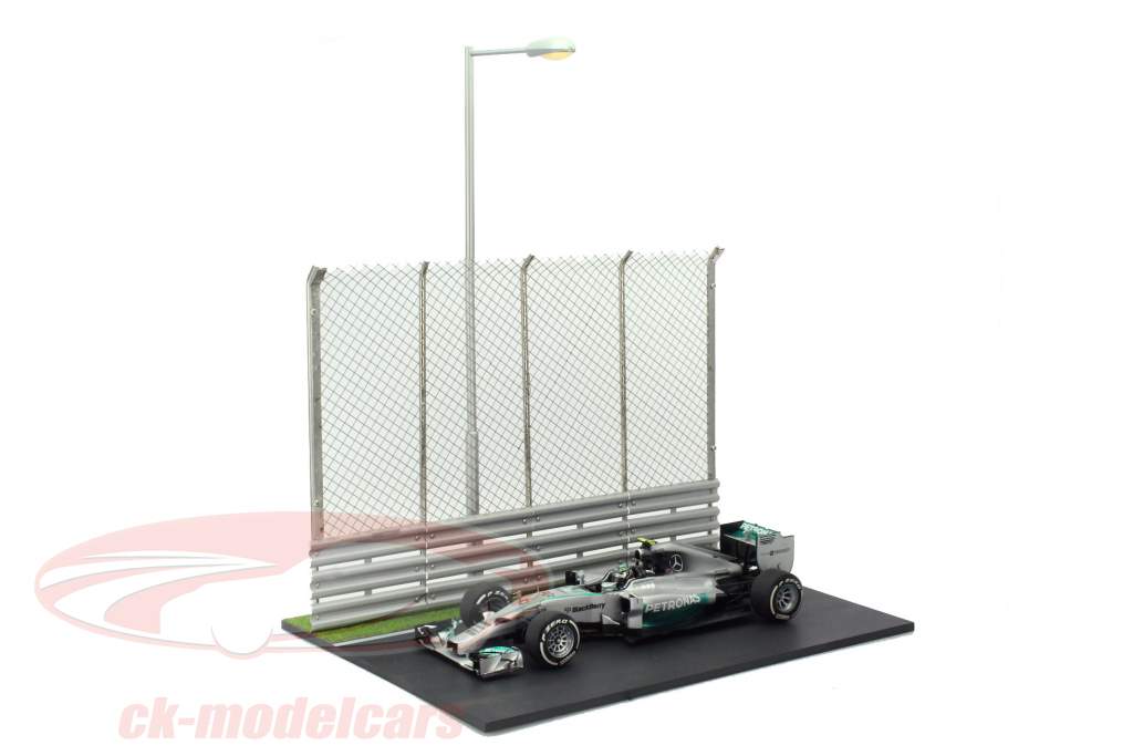 Renbaan Diorama Set Circuit afbakening 1:18 Tiny