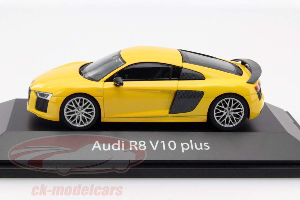 Audi R8 V10 Plus Coupe Baujahr 2015 vegas gelb 1:43 Herpa