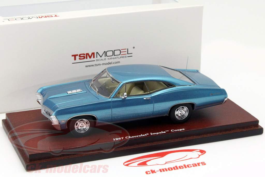 Chevrolet Impala Coupe Anno 1967 blu 1:43 TrueScale