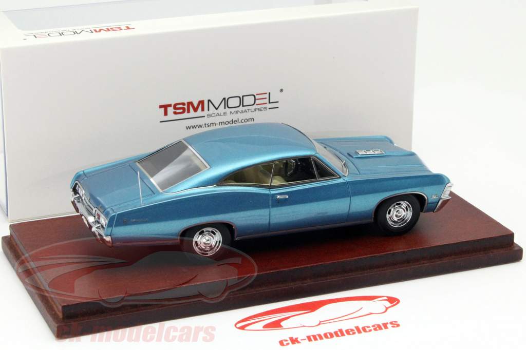 Chevrolet Impala Coupe 新年 1967 蓝色 1:43 TrueScale