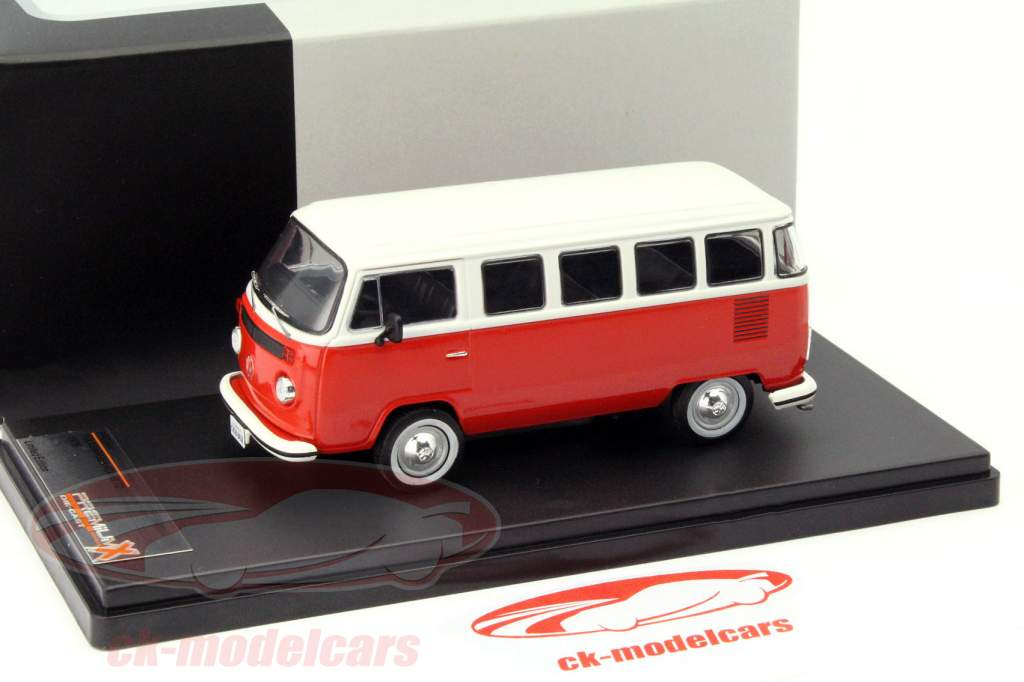 Volkswagen VW Kombi T2 Bus Baujahr 1976 rot / weiß 1:43 Premium X