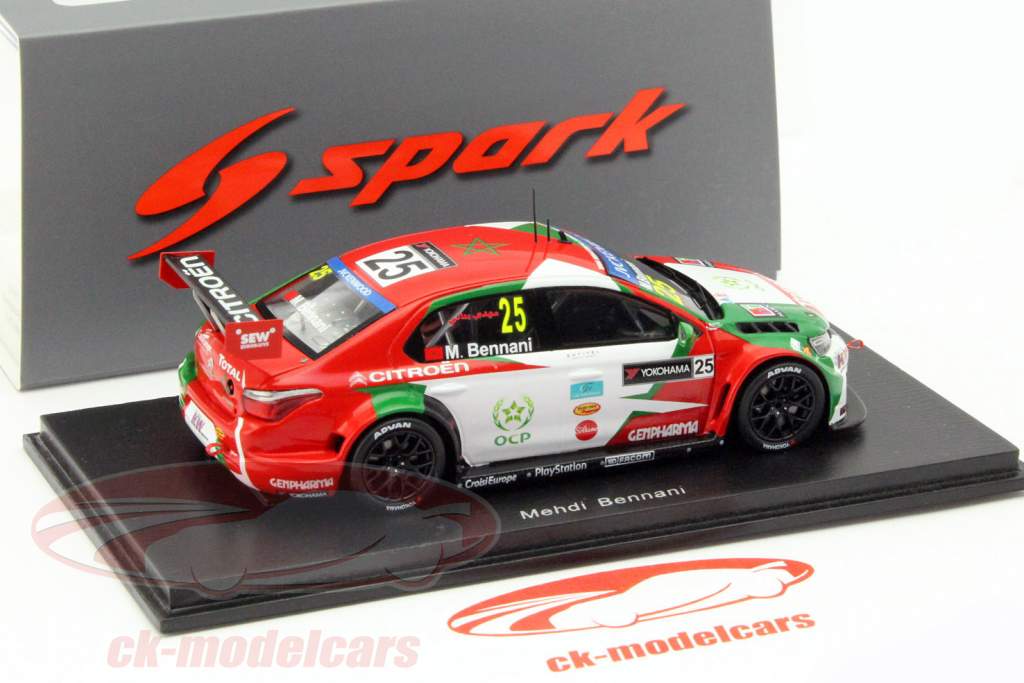 Citroen C-Elysee WTCC #25 R1 レース の モロッコ 2015 Bennani 1:43 Spark
