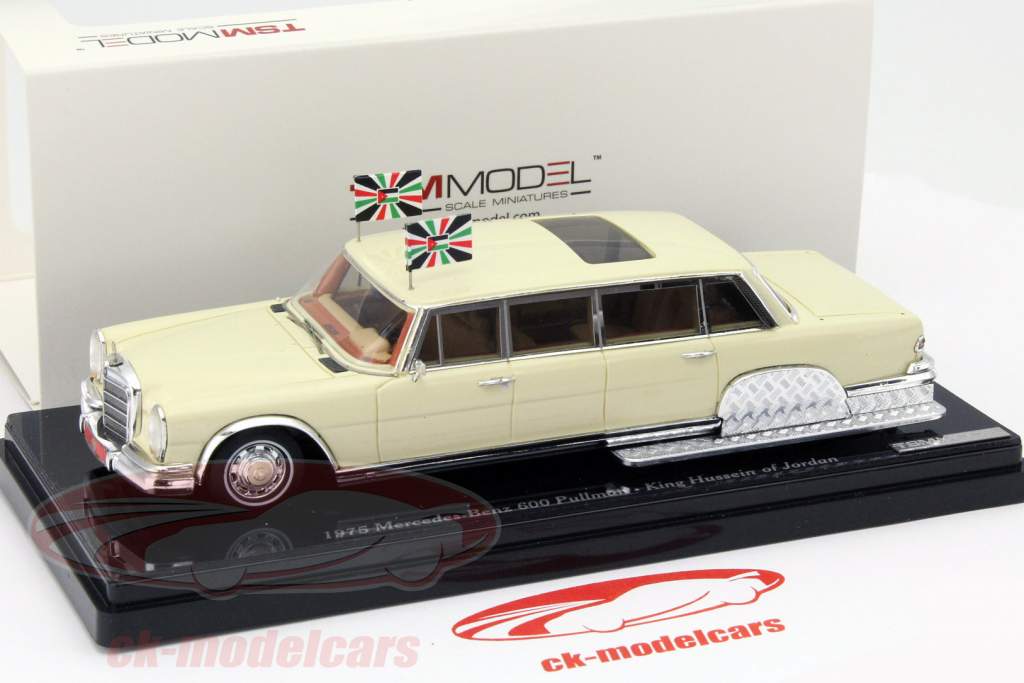 Mercedes-Benz 600 Pullman - Sovrano Hussein Giordania beige 1:43 TrueScale