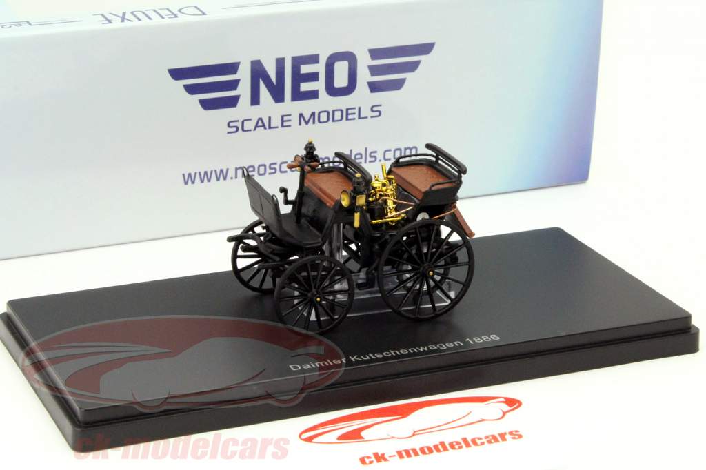 Daimler Kutschenwagen Baujahr 1886 schwarz 1:43 Neo 