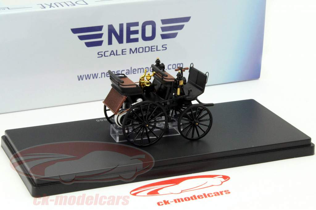 Daimler Kutschenwagen Baujahr 1886 schwarz 1:43 Neo 