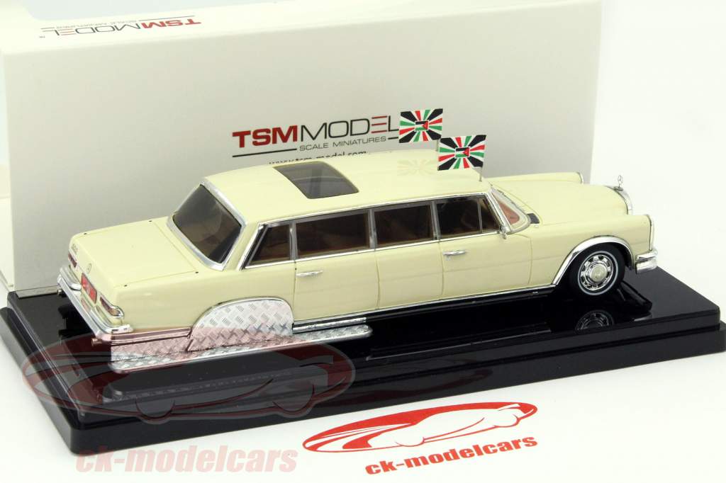 Mercedes-Benz 600 Pullman - König Hussein Jordanien beige 1:43 TrueScale