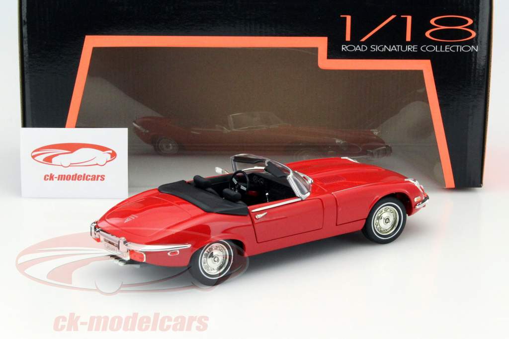 Jaguar E-Type Year 1971 red 1:18 Lucky DieCast