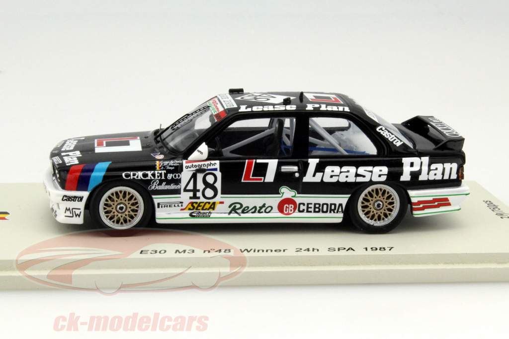 宝马 M3 (E30) #48 胜利者~斯帕(Spa) 24小时耐力赛1987 1:43 Spark