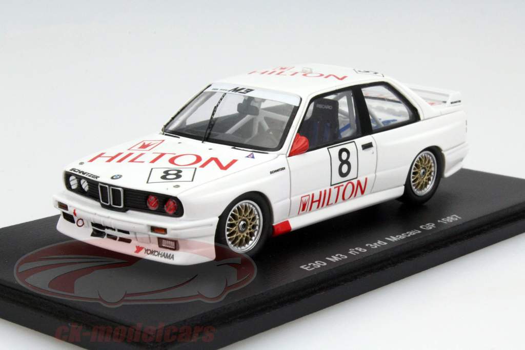 BMW M3 (E30) #8 3 Macau GP 1987 Fabien Giroix 1:43 Spark