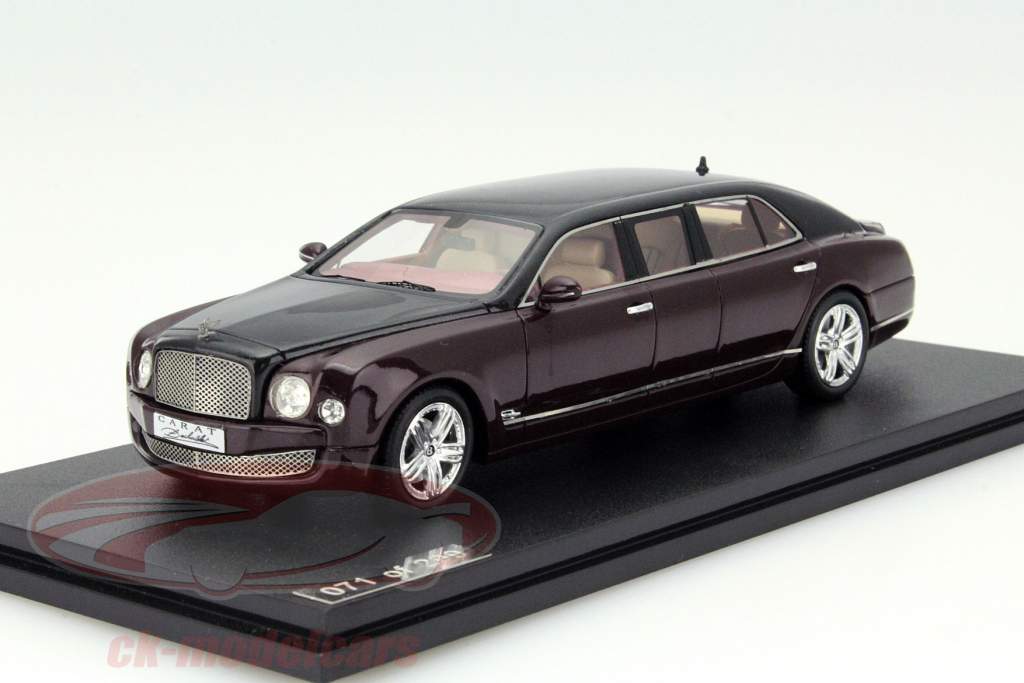 Bentley Duchatelet Mulsanne Броня Технология Седан черный / фиолетовый 1:43 GLM