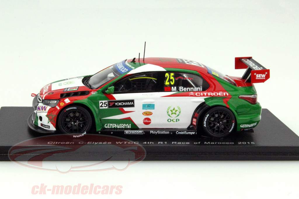 Citroen C-Elysee WTCC #25 R1 レース の モロッコ 2015 Bennani 1:43 Spark